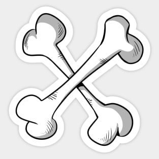 Crossbones Shirt Sticker